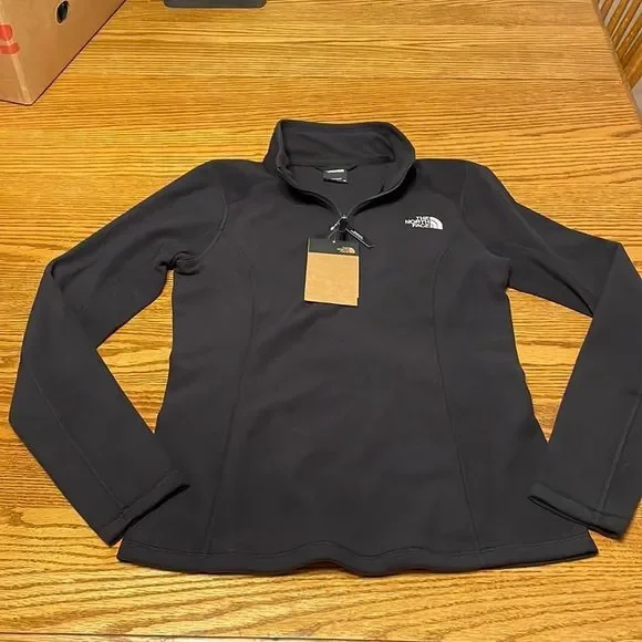 The north face 100wt glcr Qz women pullover 1/4 zip - Picture 1 of 12